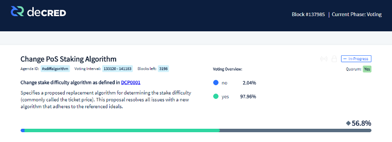 Decred Consensus Voting